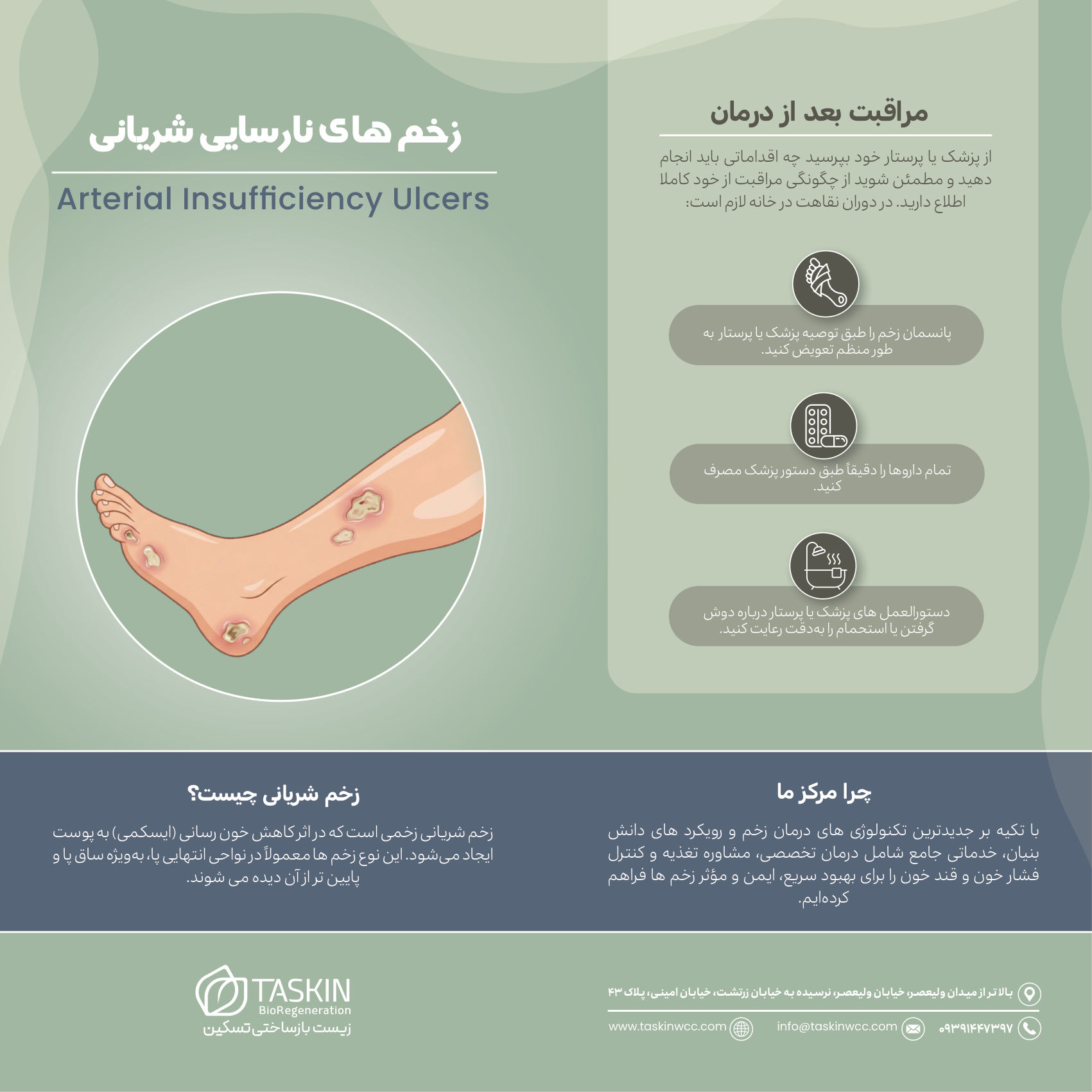 زخمهای نارسایی شریانی